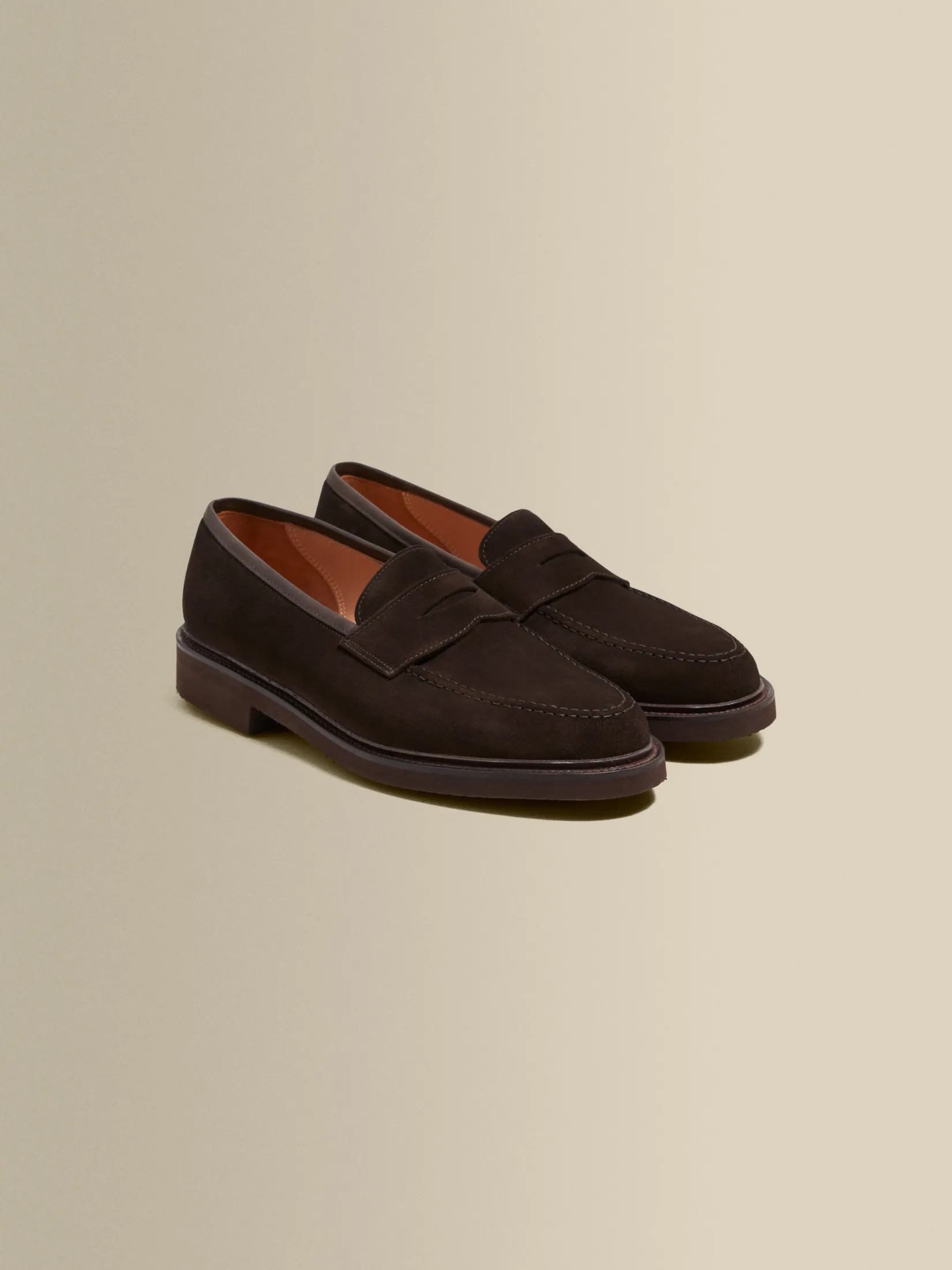 Hot Calf Suede Penny Loafer Shoes Shoes