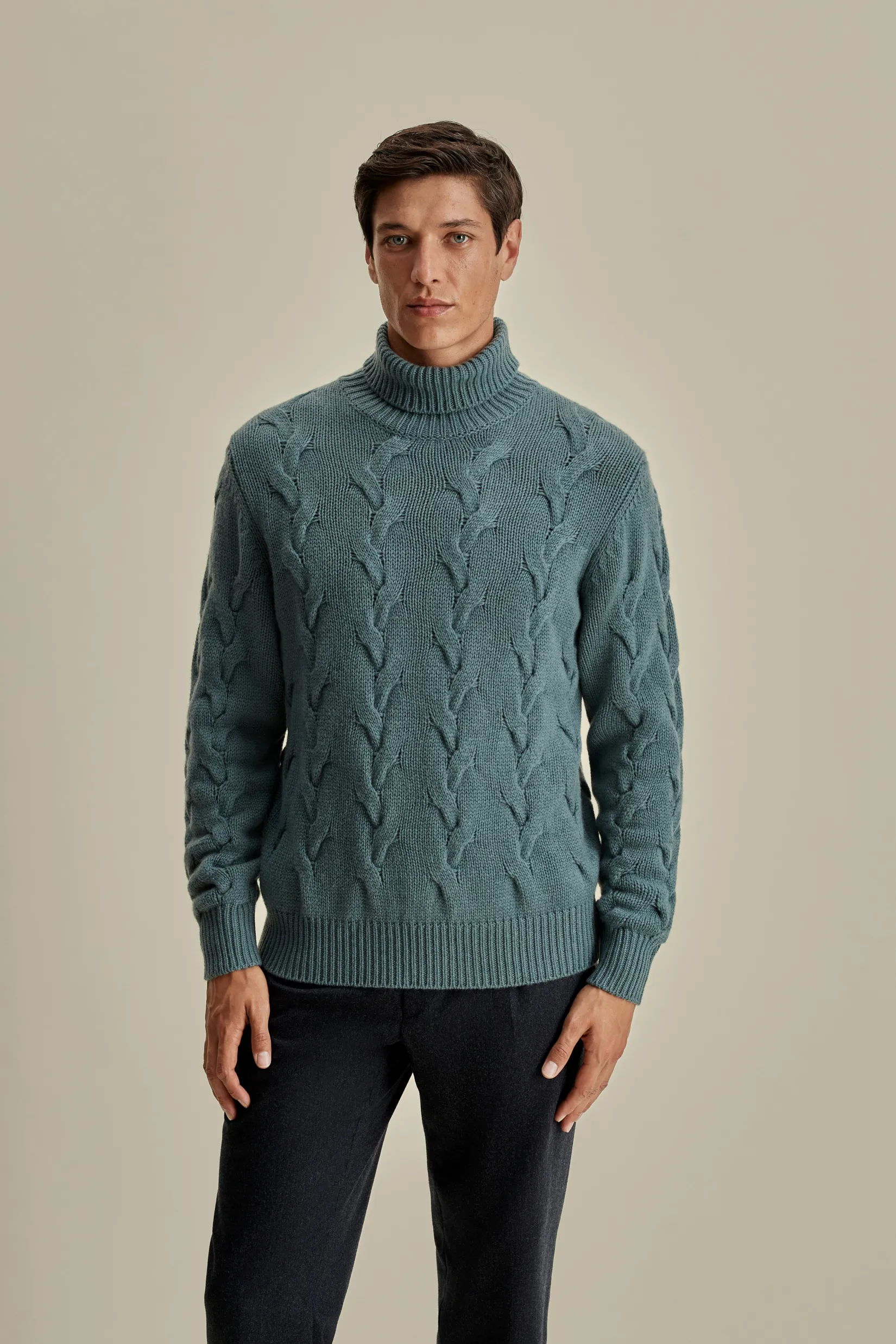 New Cashmere Chunky Roll Neck Sweater Knitwear