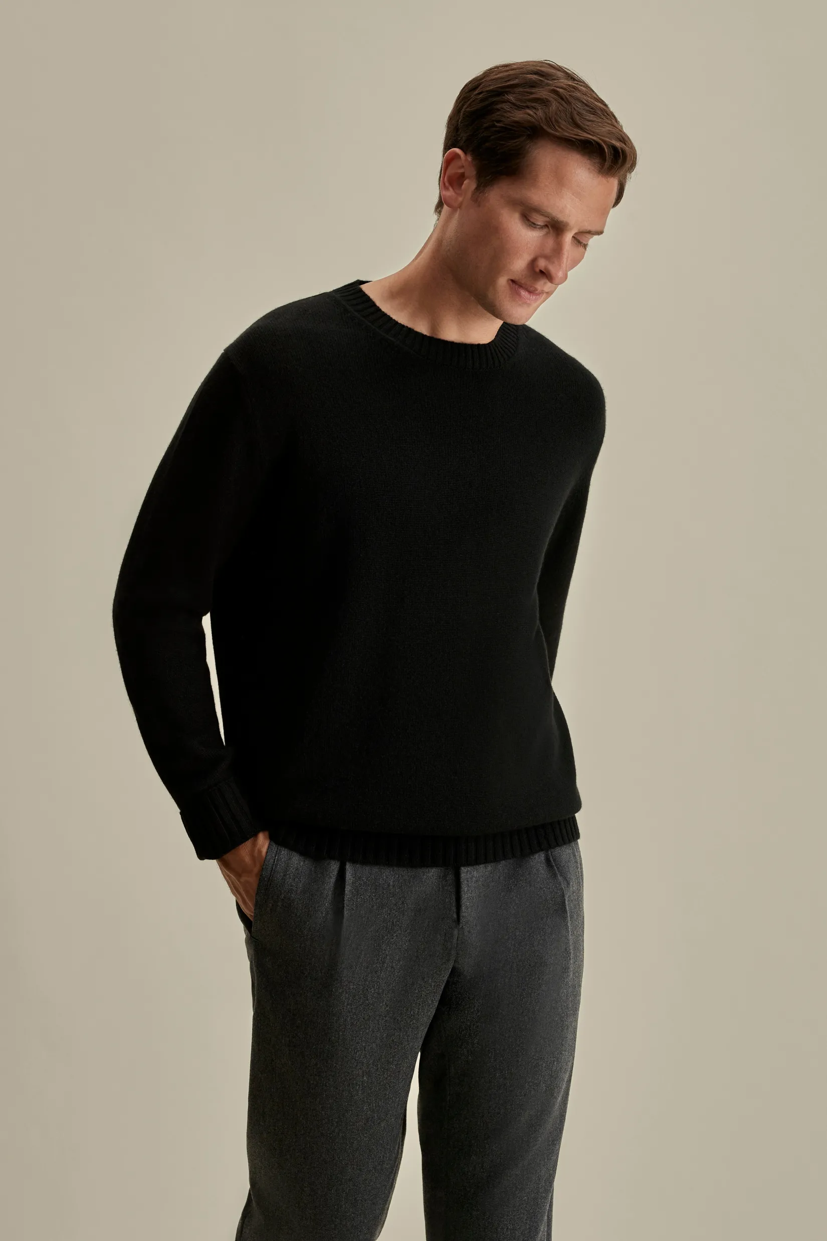 Discount Cashmere Crew Neck Sweater Knitwear