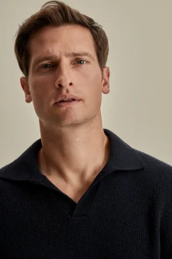 Discount Cashmere Long Sleeve Skipper Polo Shirt T-Shirts & Polos|Knitwear