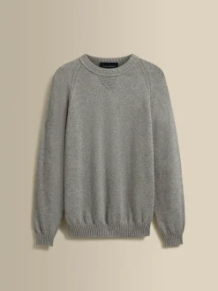 Clearance Cashmere Raglan Crew Neck Sweater Knitwear