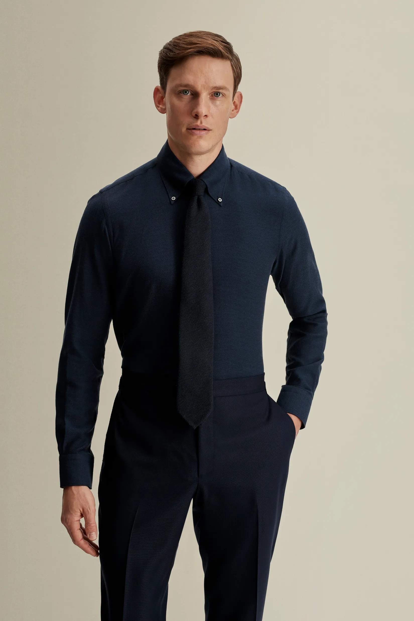 Cotton Cashmere Casual Button Down Oxford Shirt Shirts