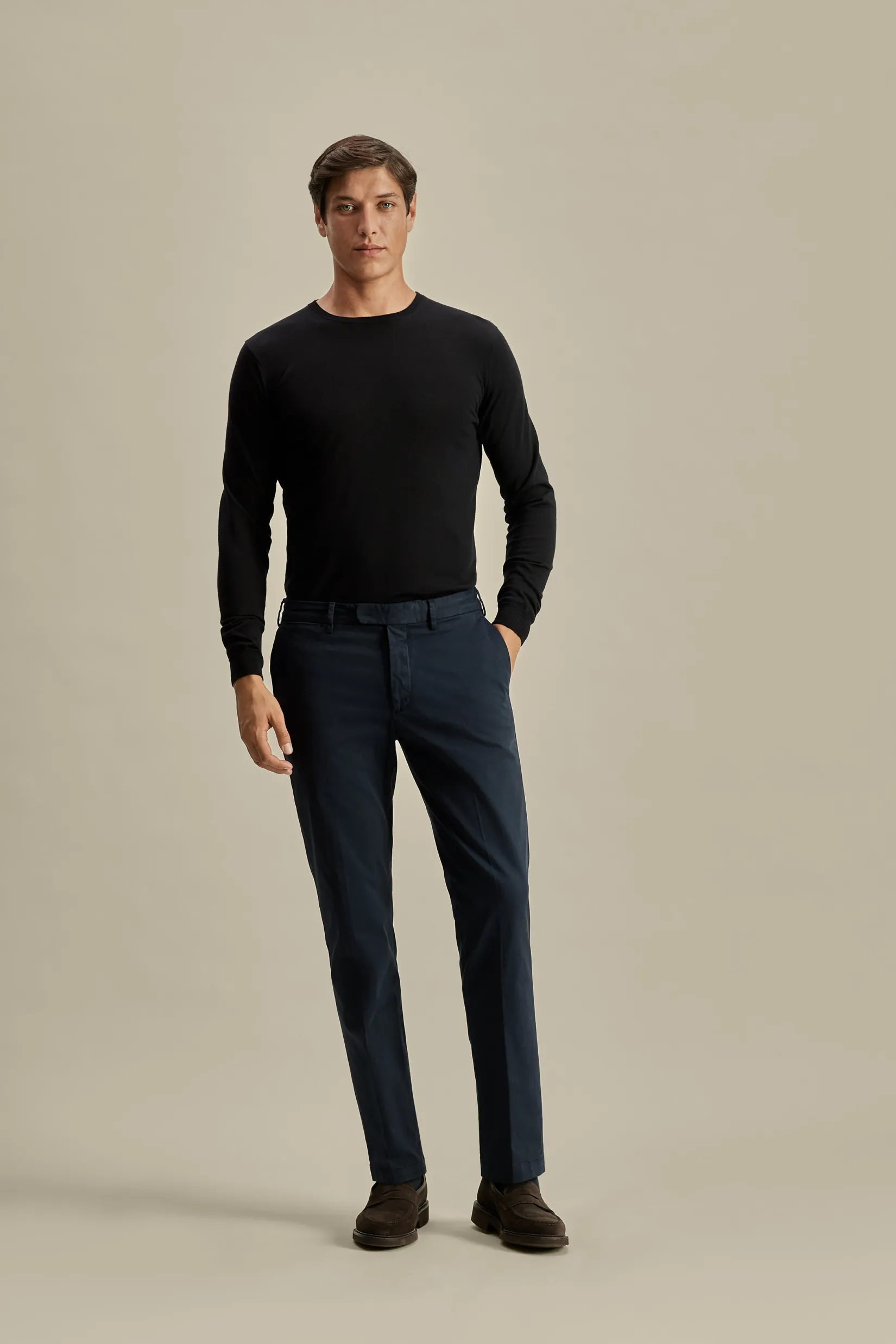 Sale Cotton Easy Fit Flat Front Chinos Trousers & Shorts