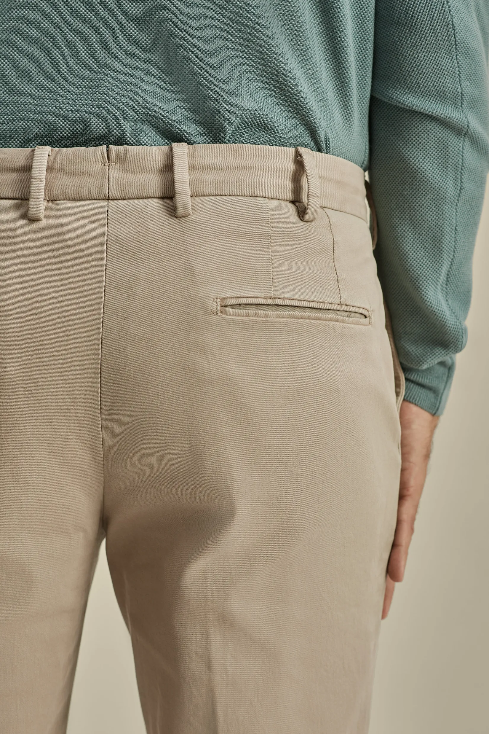 Cotton Easy Fit Flat Front Chinos Trousers & Shorts