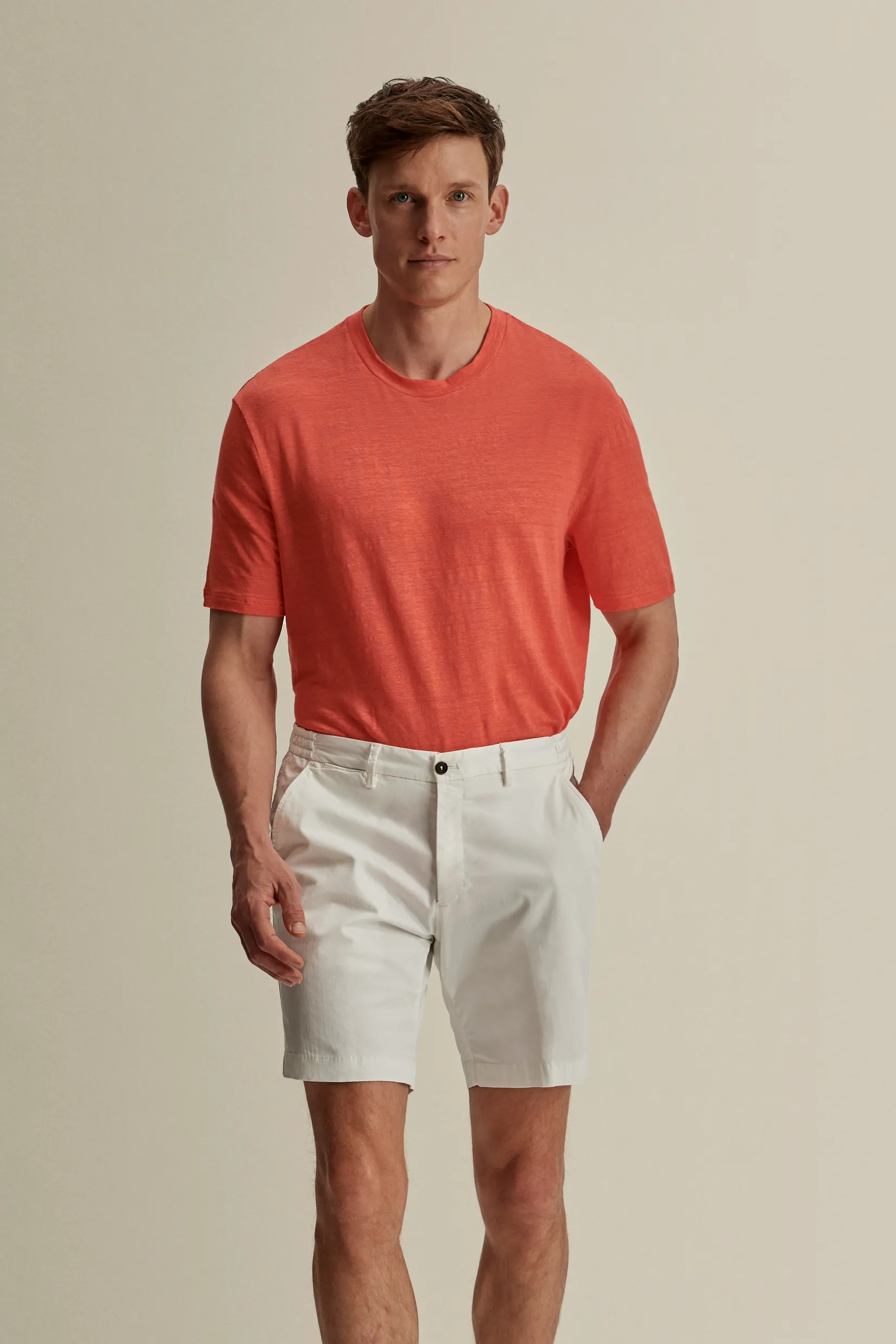 Outlet Cotton Flat Front Casual Shorts Trousers & Shorts