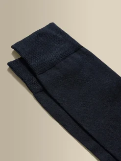 Outlet Cotton Plain Dress Sock Accessories