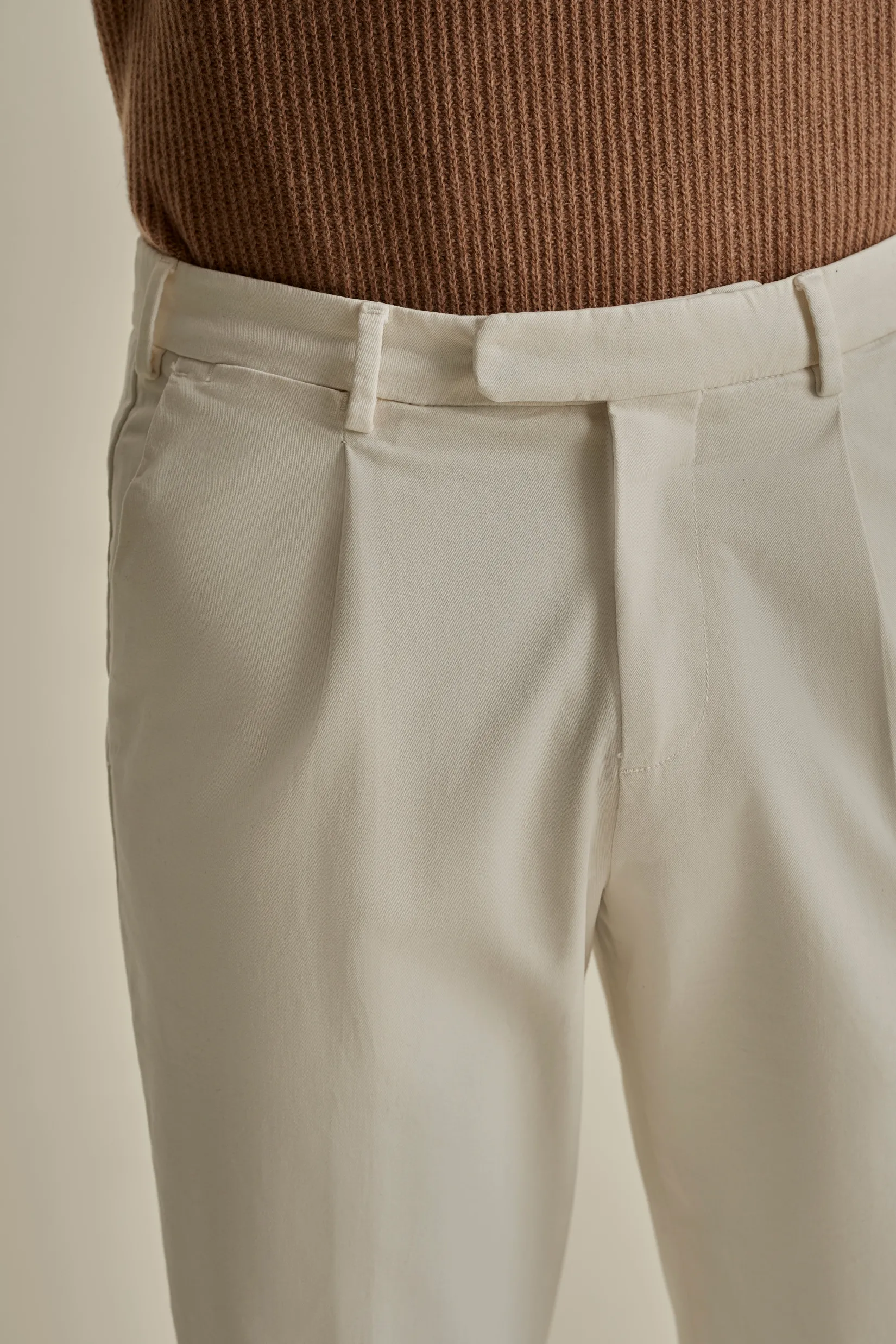 Sale Cotton Single Pleat Chinos Trousers & Shorts
