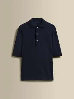 Hot Crepe Cotton Polo Shirt T-Shirts & Polos|Knitwear