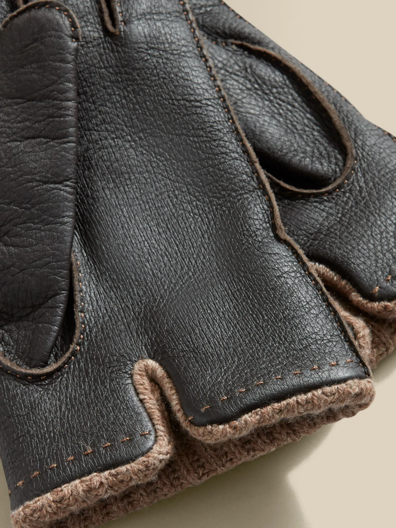 Outlet Deer Skin Cashmere Lined Gloves Accessories