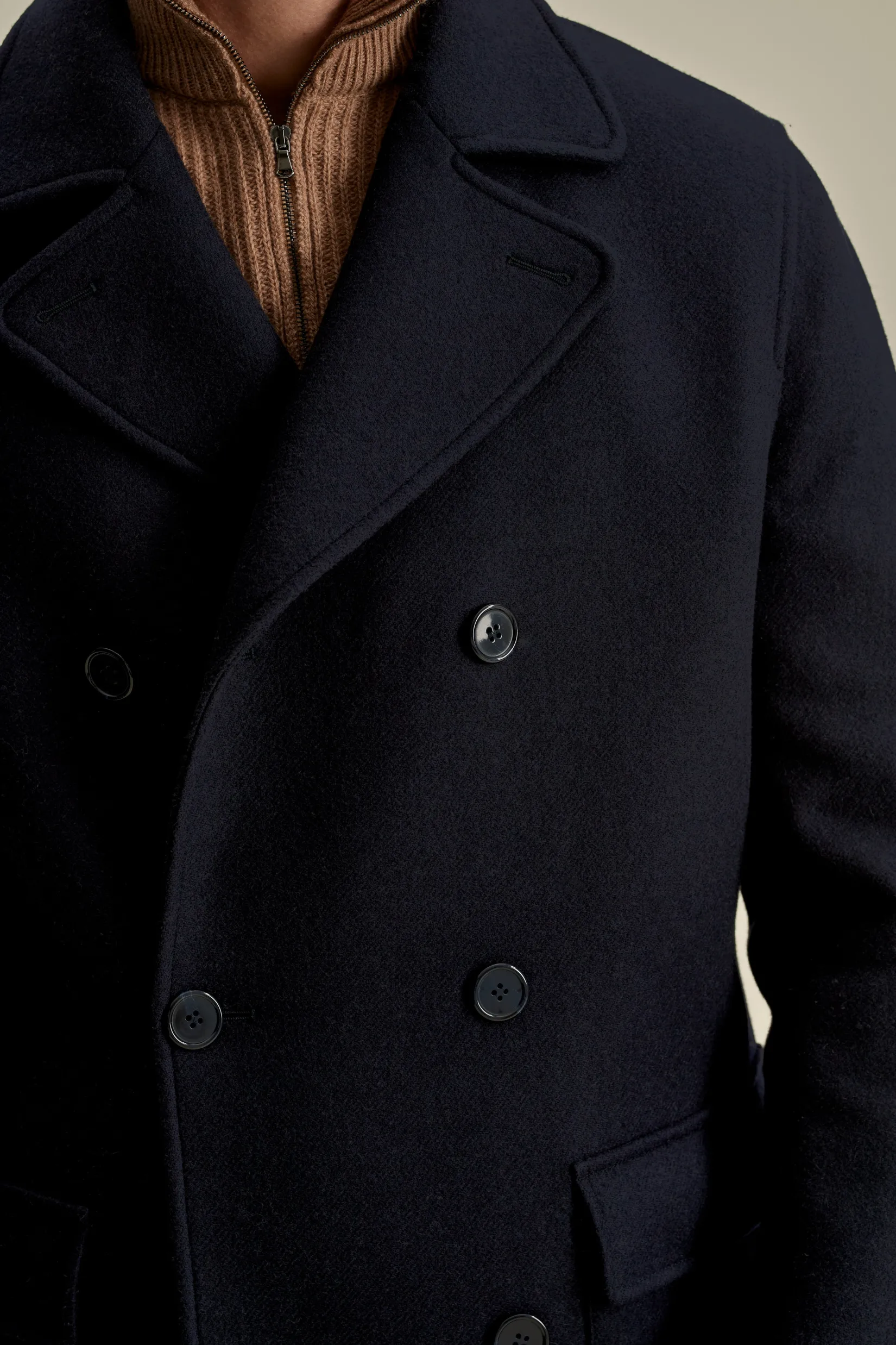 Best Double Wool Pea Coat Outerwear