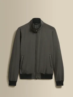 Discount Japanese Nylon Bomber Jacket Outerwear