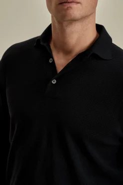 Online Knitted Merino Wool Long Sleeve Polo Shirt T-Shirts & Polos|Knitwear