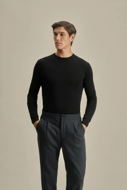 Sale Knitted Merino Wool Long Sleeve T-Shirt Knitwear