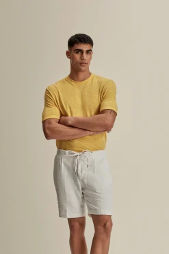 Online Linen Jersey Pleated Shorts Trousers & Shorts