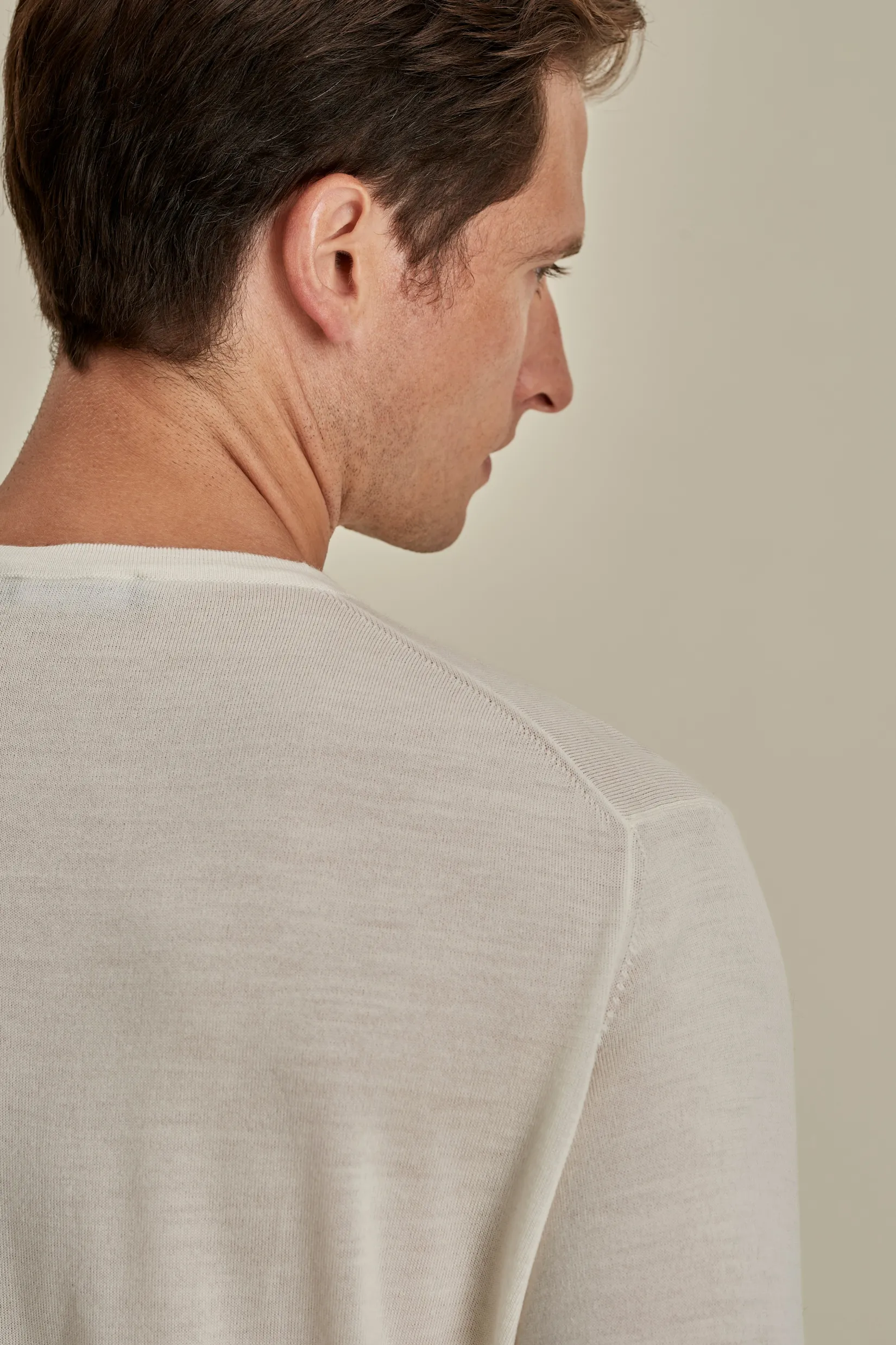 Best Merino Wool Extrafine Crew Neck Sweater Knitwear
