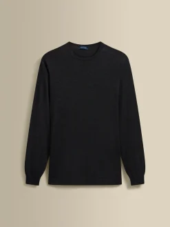 New Merino Wool Extrafine Crew Neck Sweater Knitwear