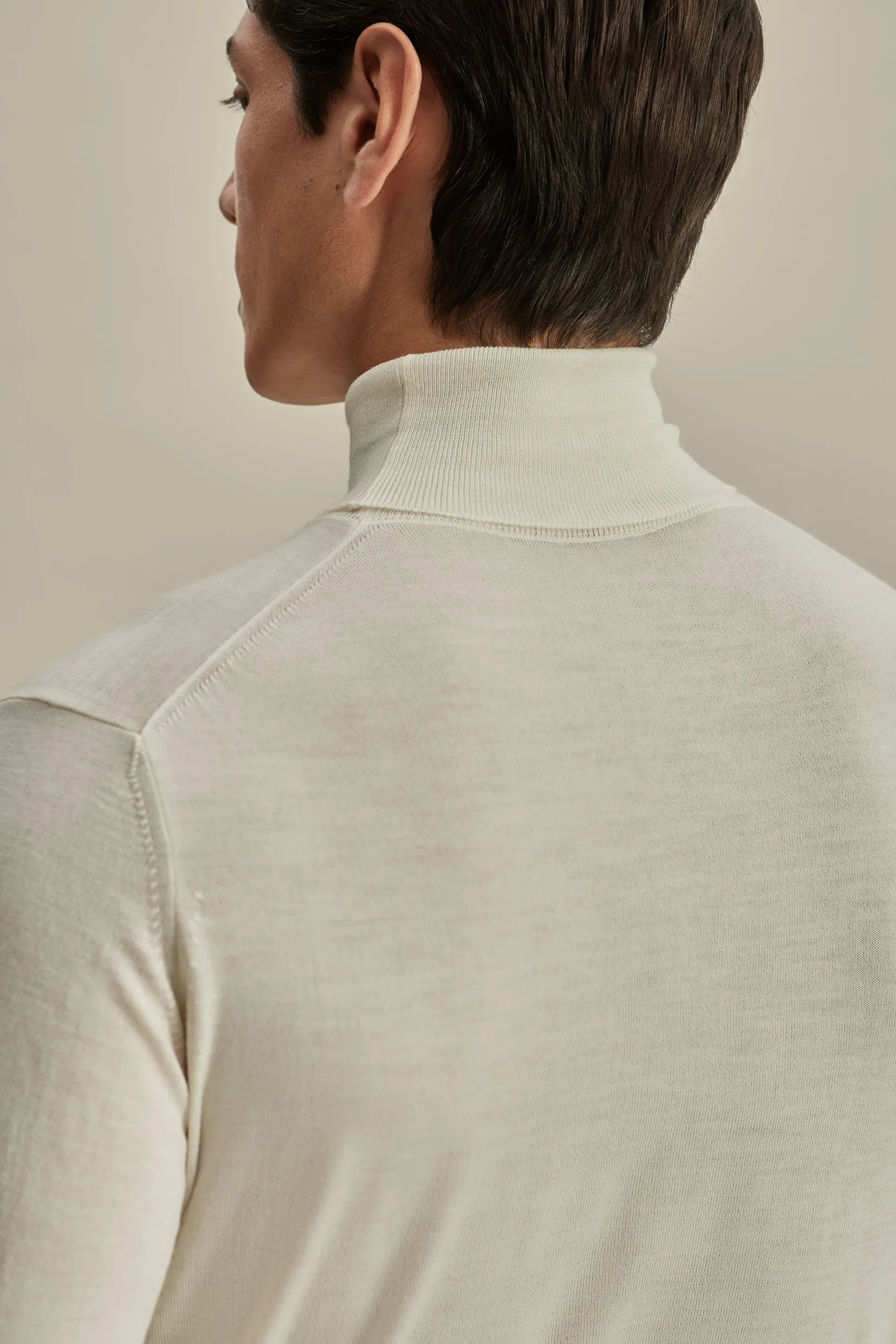 Discount Merino Wool Extrafine Roll Neck Sweater Knitwear