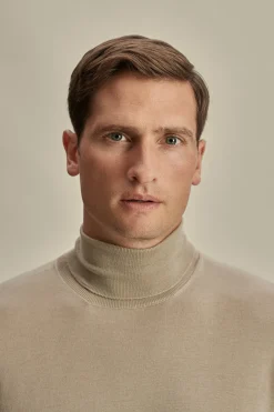 Sale Merino Wool Extrafine Roll Neck Sweater Knitwear