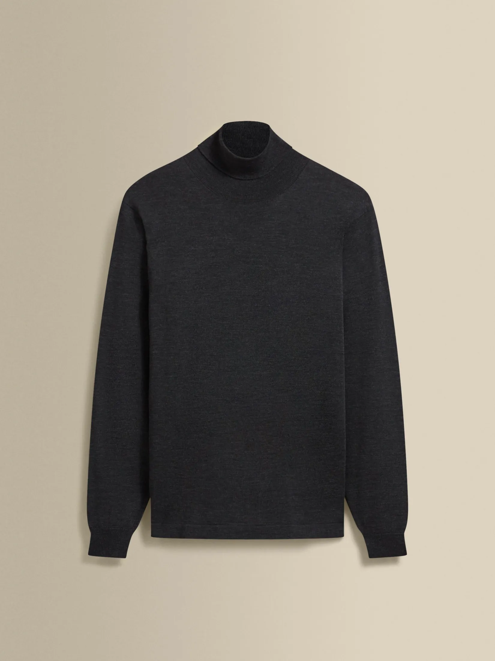 Merino Wool Extrafine Roll Neck Sweater Knitwear