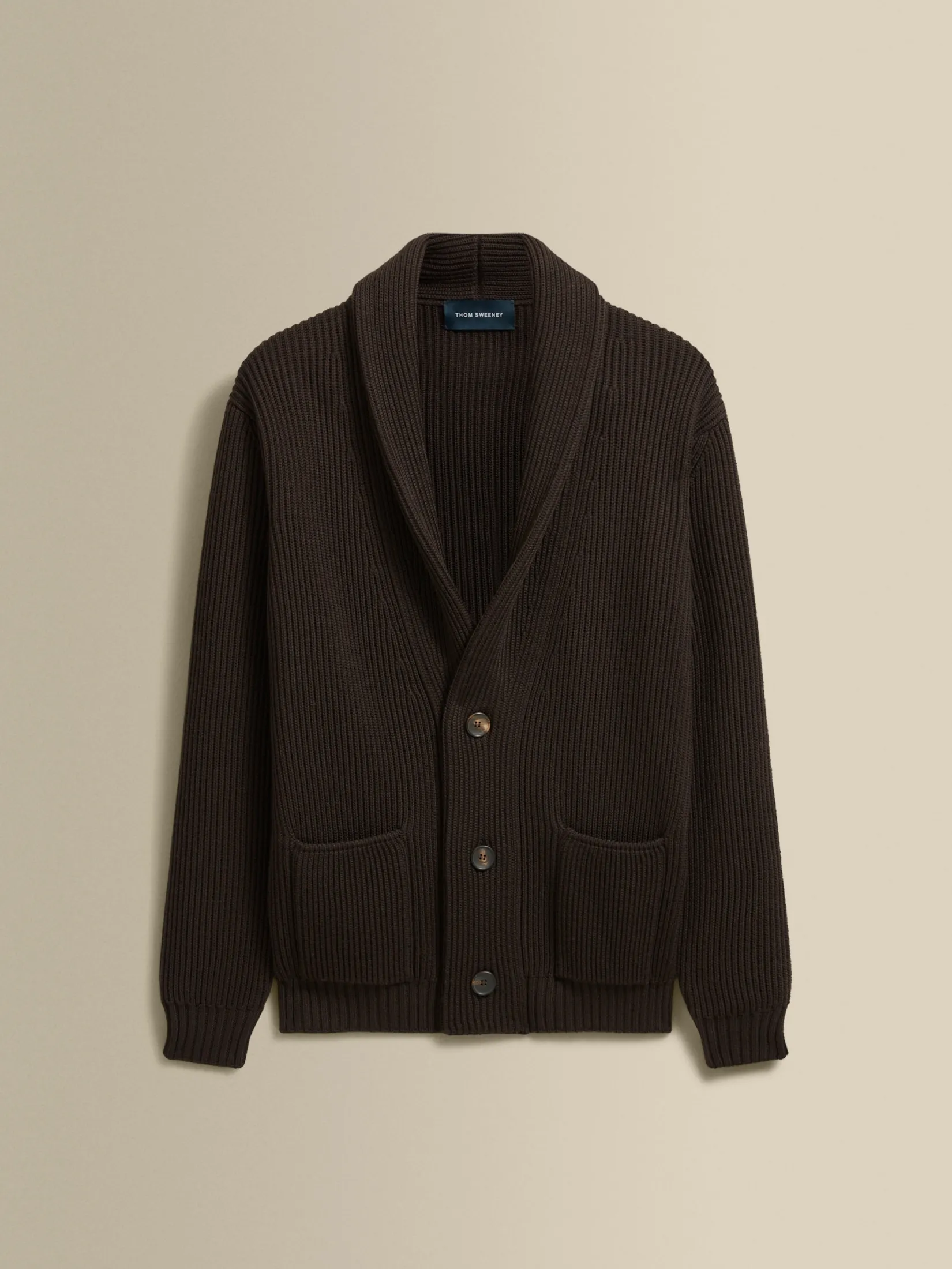 Hot Merino Wool Single Breasted Shawl Cardigan Knitwear