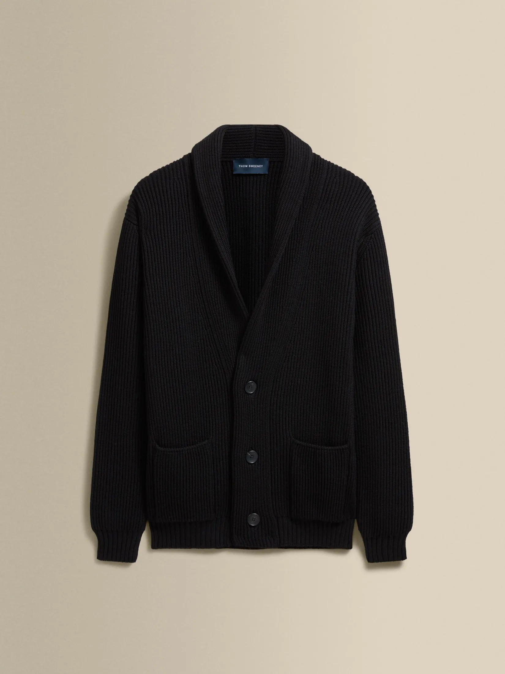 New Merino Wool Single Breasted Shawl Cardigan Knitwear