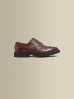 Sale Pebble Grain Leather Brogue Shoes Shoes