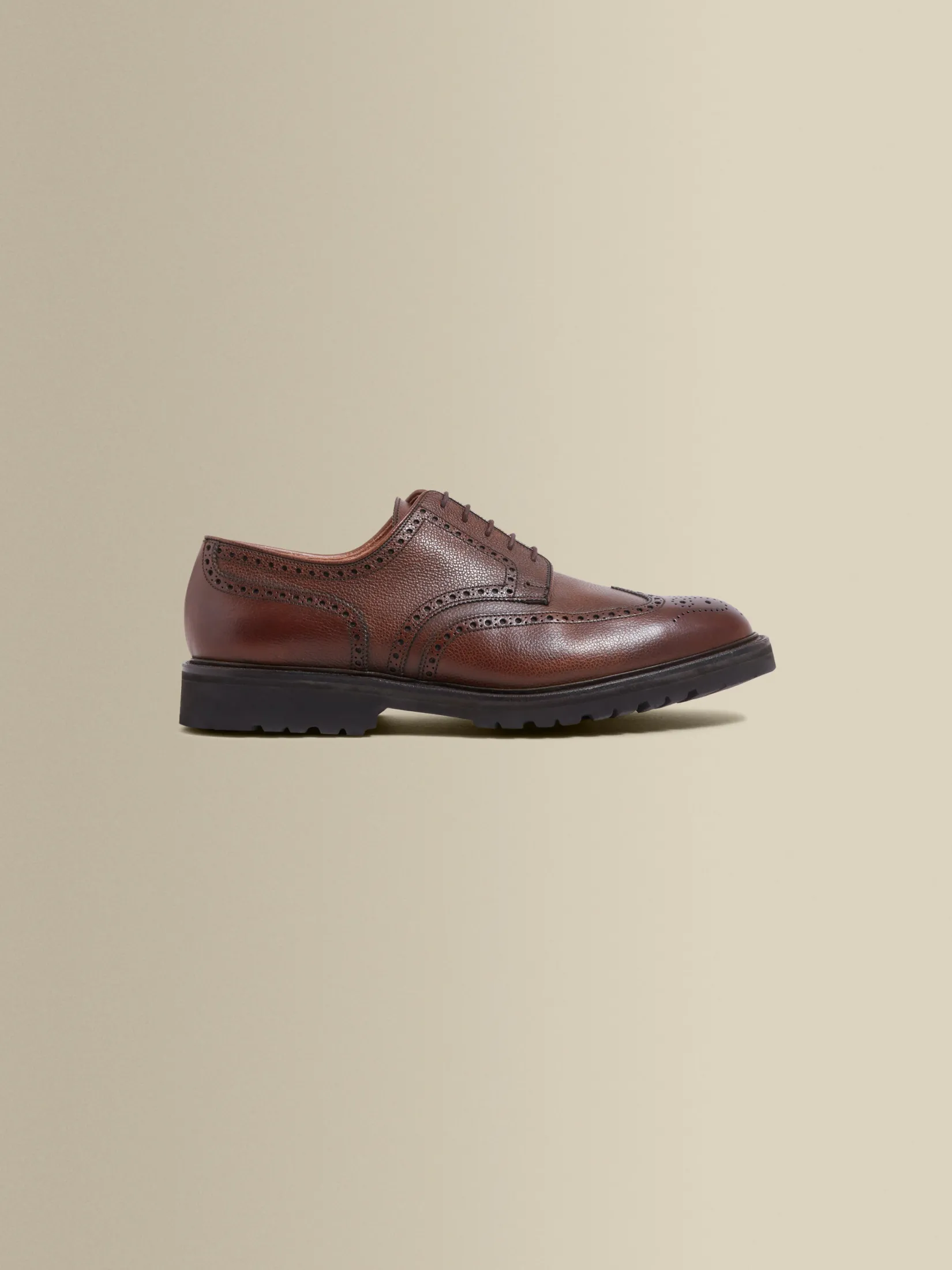 Sale Pebble Grain Leather Brogue Shoes Shoes