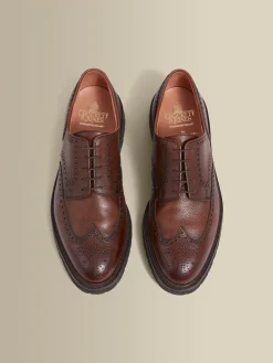 Sale Pebble Grain Leather Brogue Shoes Shoes