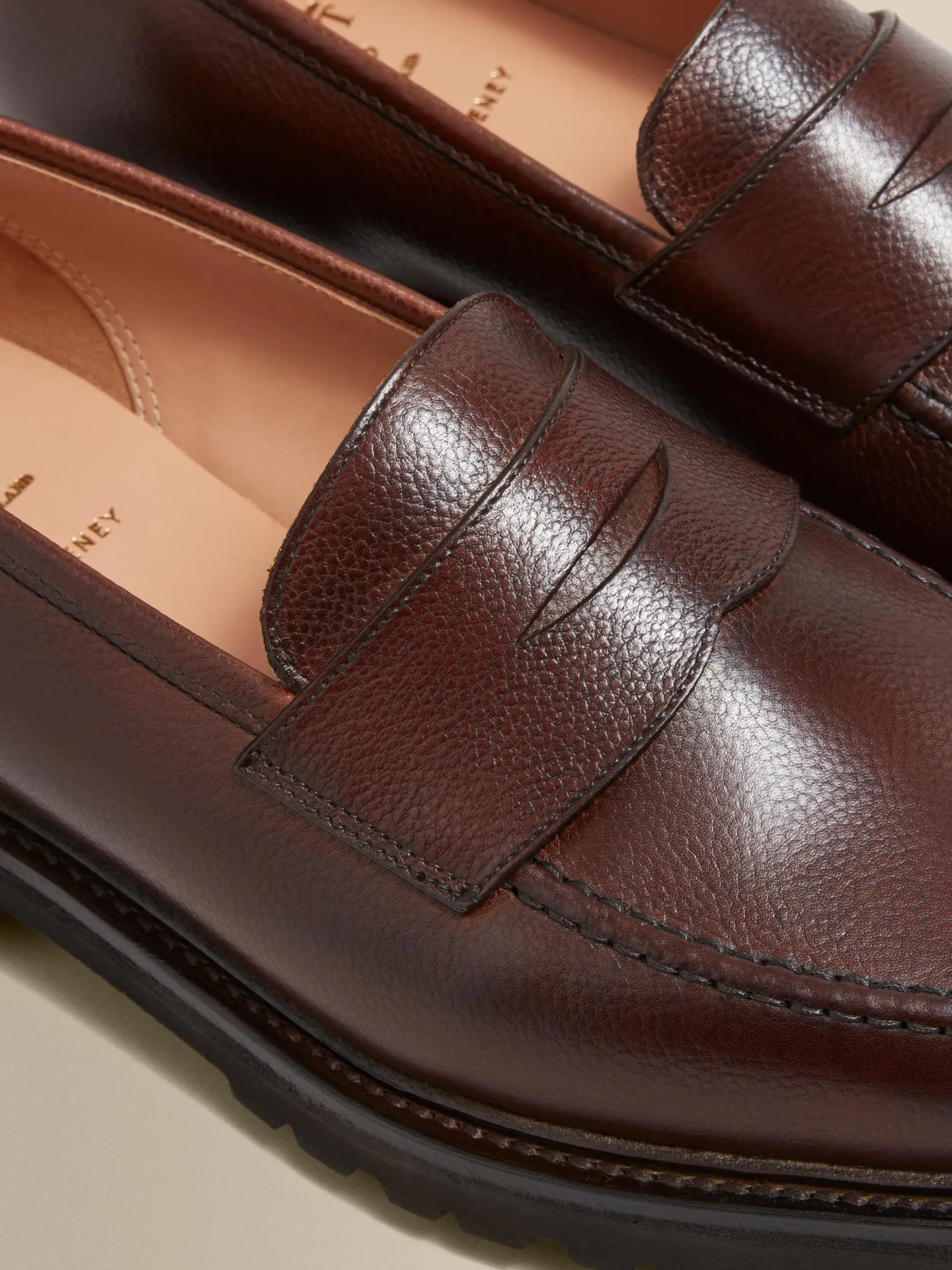 Sale Pebble Grain Leather Penny Loafer Shoes Shoes