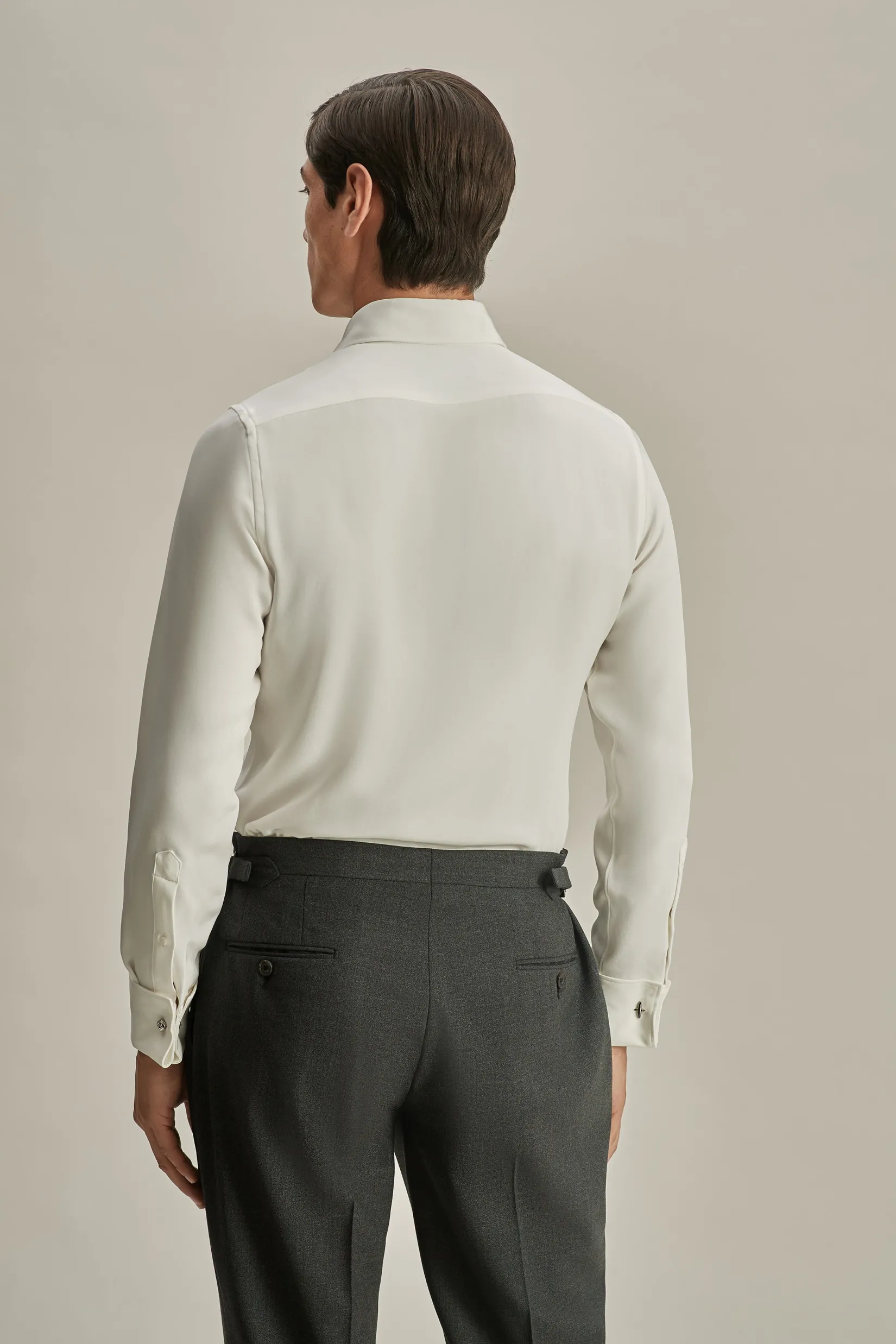 Silk Lecce Collar Fly Front Shirt Shirts