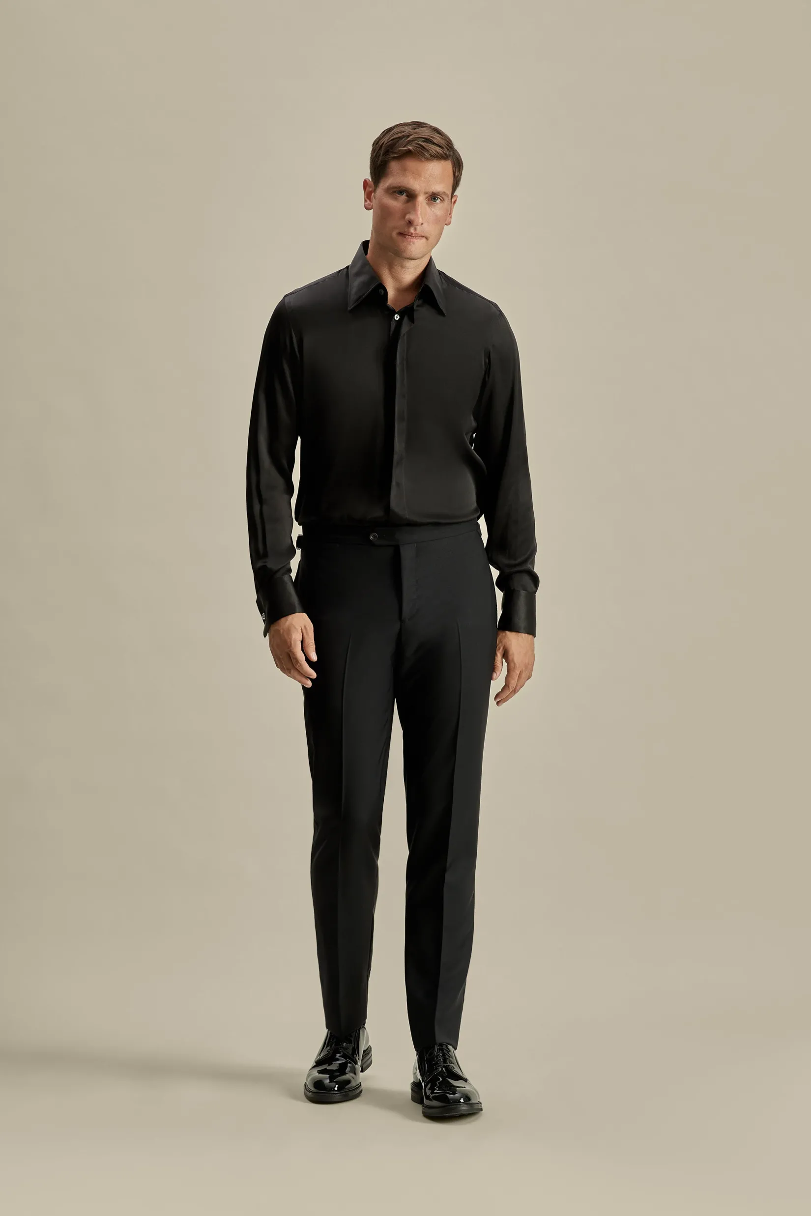 Online Silk Lecce Collar Fly Front Shirt Shirts