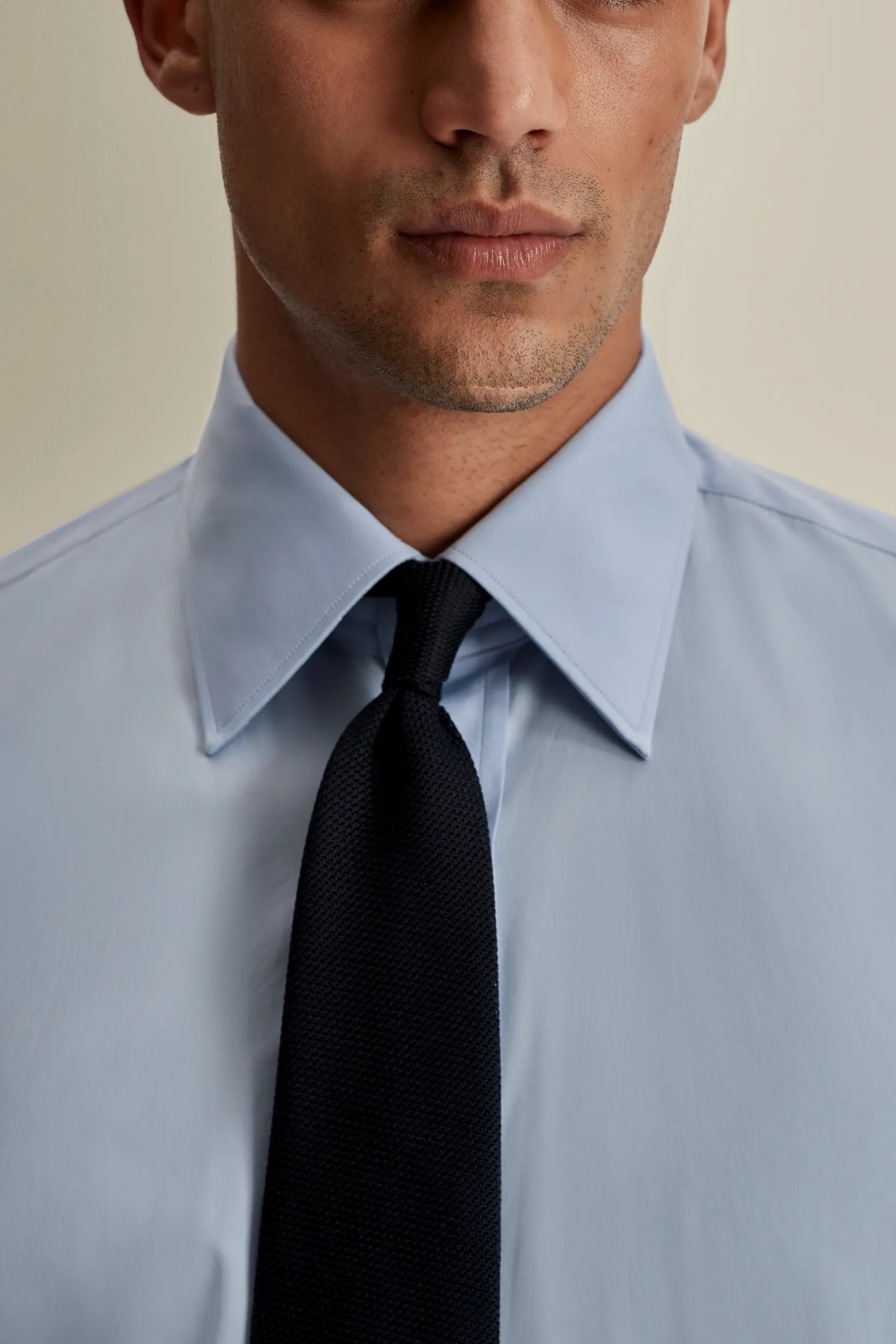 Sale Solid Poplin Point Collar Shirt Shirts