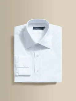 Clearance Solid Poplin Point Collar Shirt Shirts