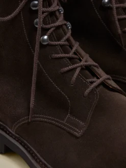 Online Split Suede Derby Boots Shoes