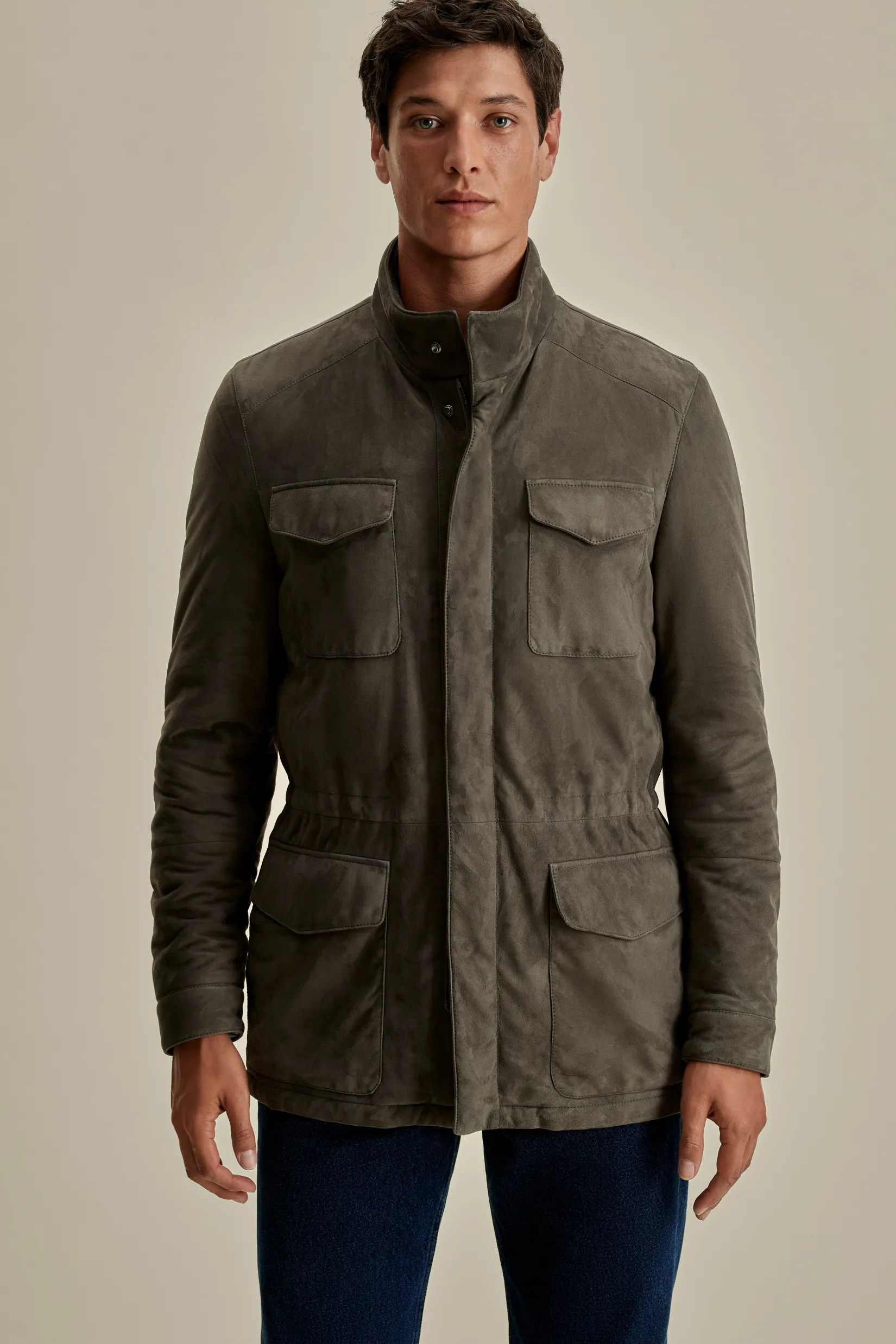 Online Suede Field Jacket Outerwear