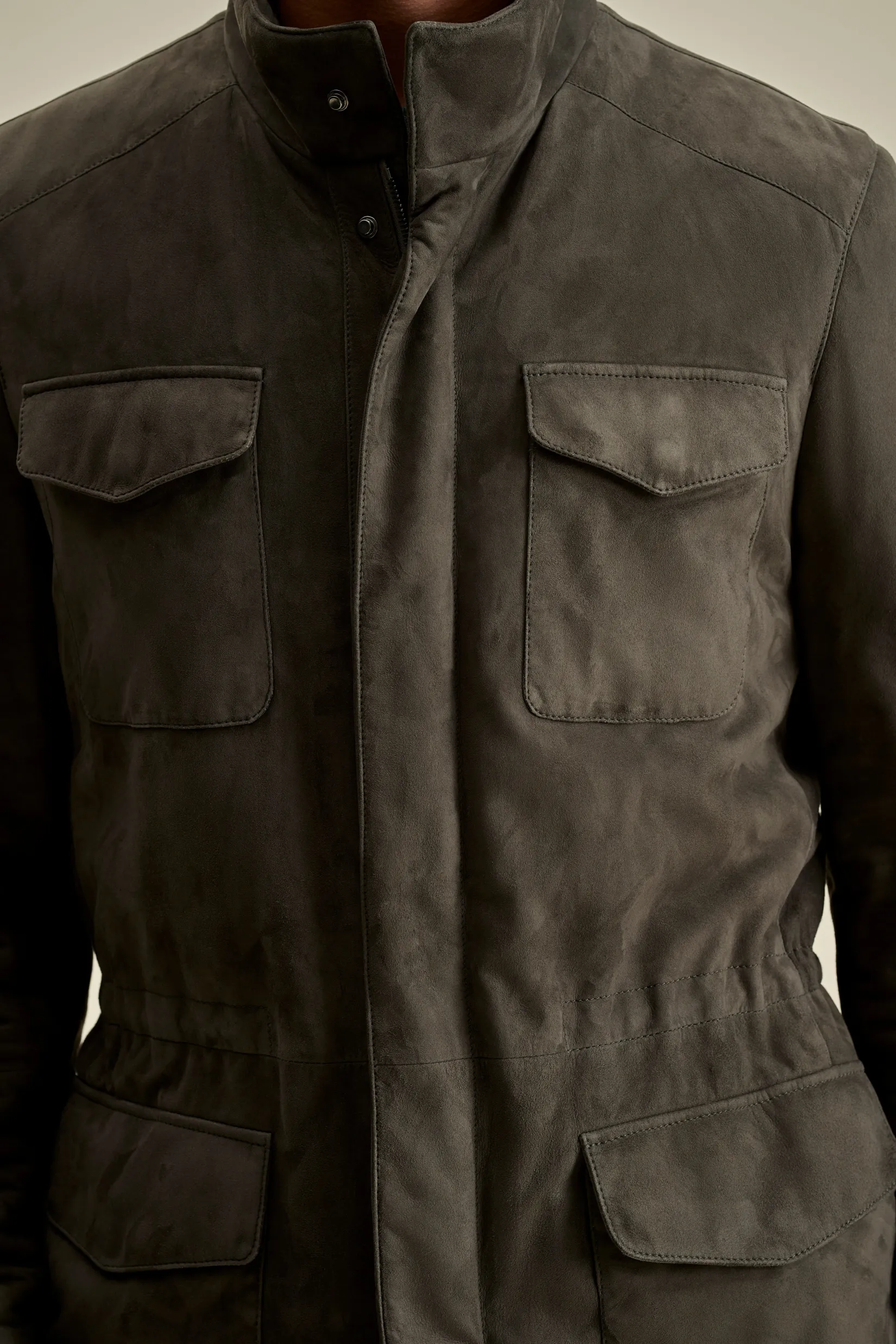 Online Suede Field Jacket Outerwear