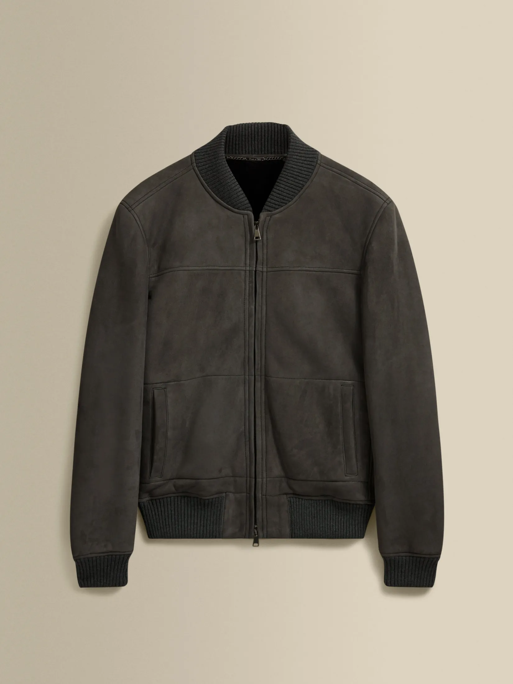 New Suede Sheepskin Bomber Jacket Outerwear