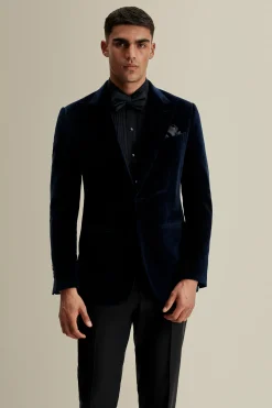 Outlet Velvet Single Breasted Peak Lapel Dinner Jacket Tailoring