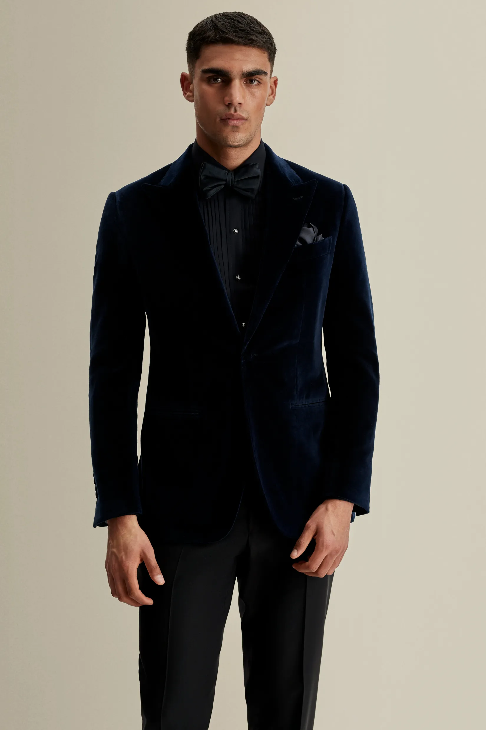 Outlet Velvet Single Breasted Peak Lapel Dinner Jacket Tailoring