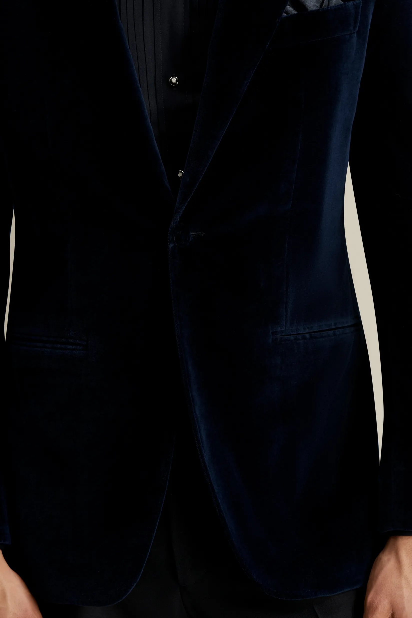 Outlet Velvet Single Breasted Peak Lapel Dinner Jacket Tailoring