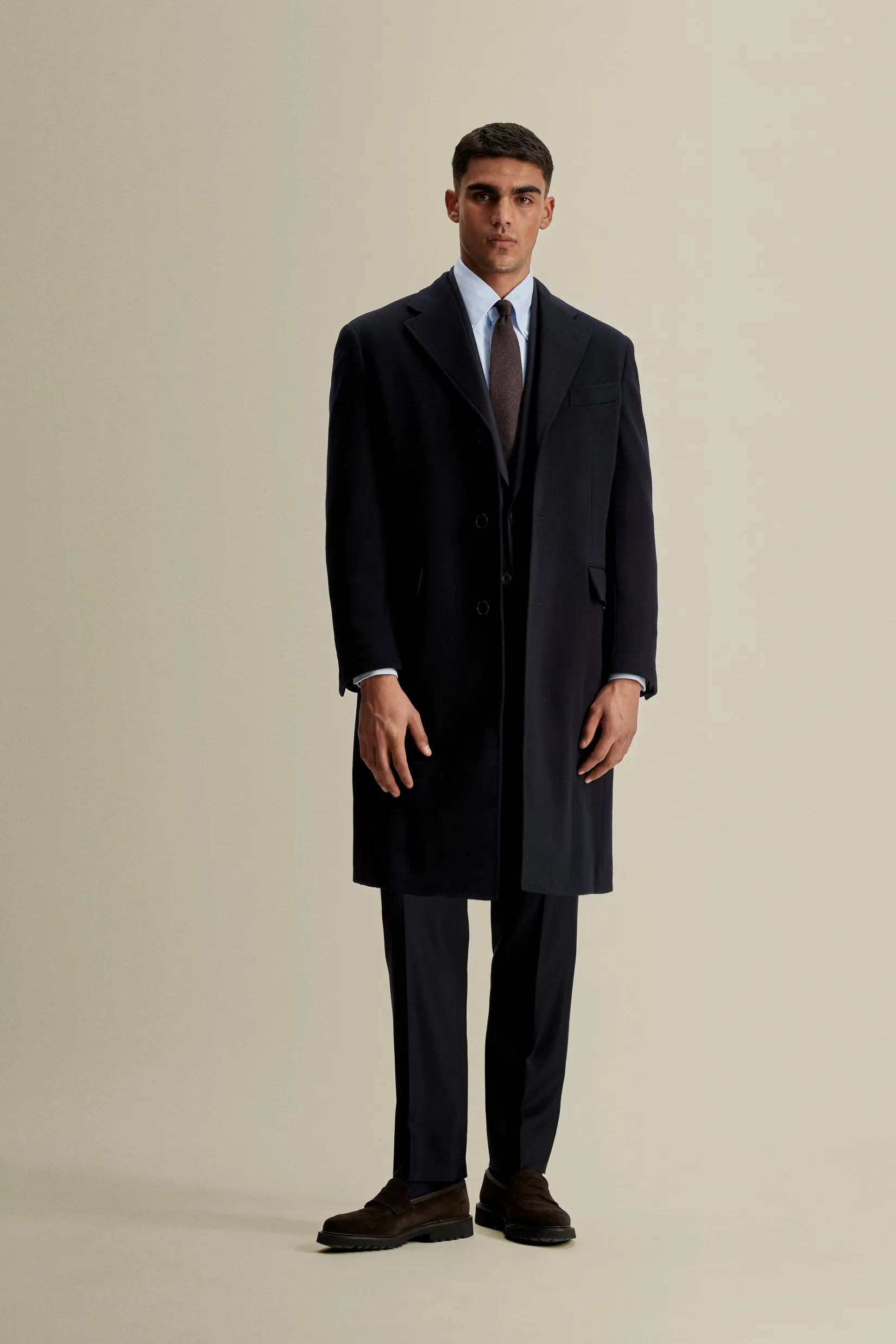 Online Wool Cashmere Single Breasted Overcoat Outerwear|Tailoring