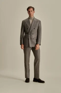Best Wool Double Breasted Wide Peak Lapel Suit Tailoring