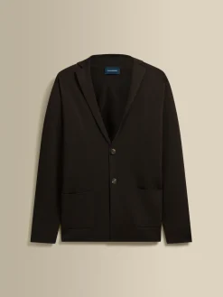 Wool Single Breasted Knitted Blazer Knitwear
