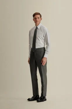 Outlet Wool Single Breasted Wide Peak Lapel Suit Tailoring