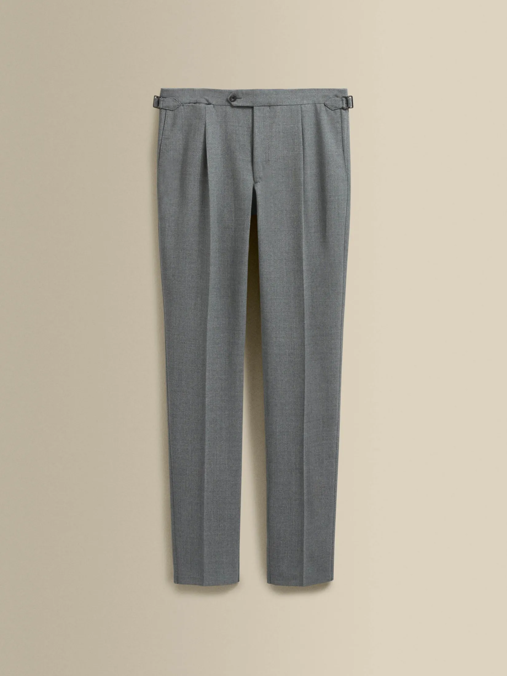 Clearance Wool Single Pleat Tailored Trousers Trousers & Shorts|Tailoring
