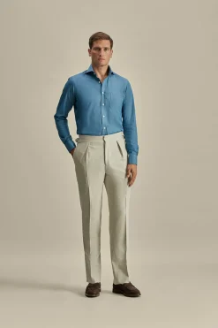 Best Wool Single Pleat Wide Leg Tailored Trousers Trousers & Shorts|Tailoring