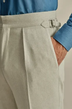 Best Wool Single Pleat Wide Leg Tailored Trousers Trousers & Shorts|Tailoring