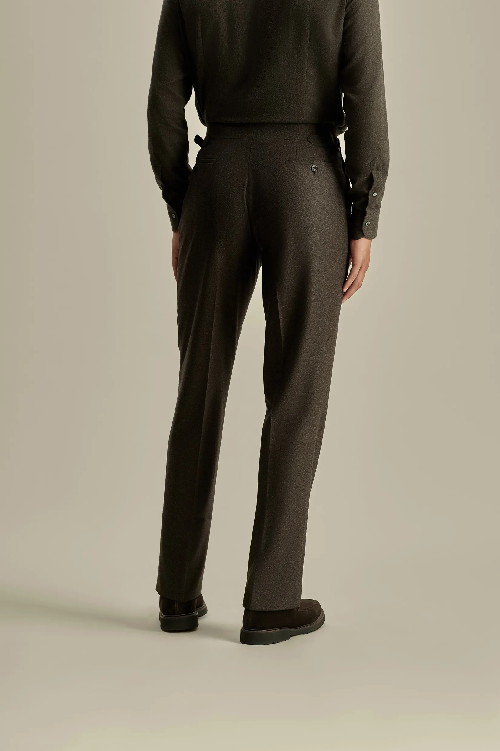 New Wool Single Pleat Wide Leg Tailored Trousers Trousers & Shorts|Tailoring